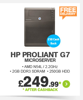 HP ProLiant G7 MicroServer - £249.99*