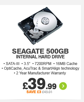 Seagate 500GB Hard Drive  - £39.99