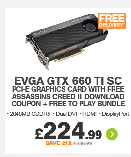 EVGA GTX 660 Ti SC PCI-E - £224.99