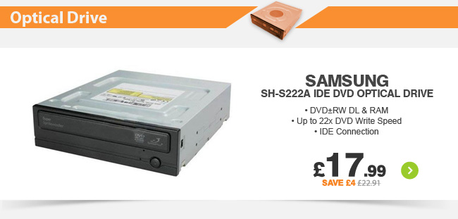 Samsung SH-S222A IDE DVD Optical Drive - £17.99