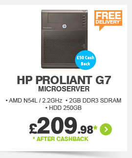 HP ProLiant G7 MicroServer - £209.99*
