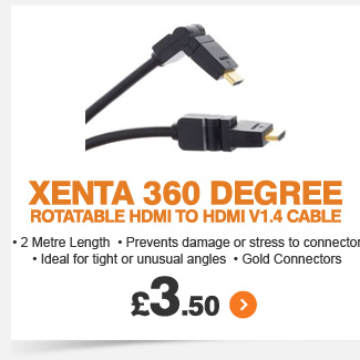 Rotatable HDMI to HDMI v1.4 Cable - £3.50