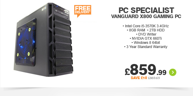Pc Specialist X800 Gaming PC - £859.99