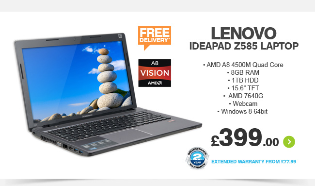 Lenovo IdeaPad Z585 Laptop - £399.00