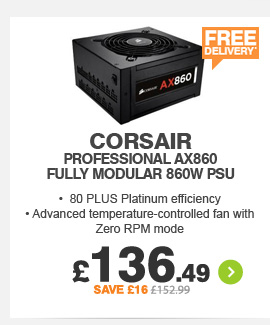 Corsair Fully Modular 860W PSU - £136.49