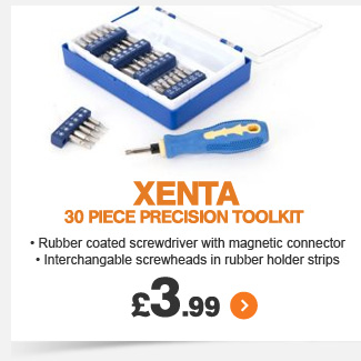 Xenta 30 Piece Precision Toolkit - £3.99