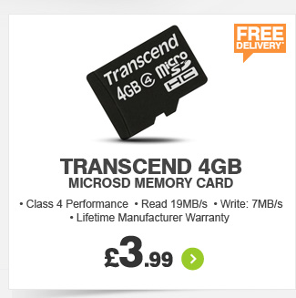 4GB MicrSD Memory Card - £3.99