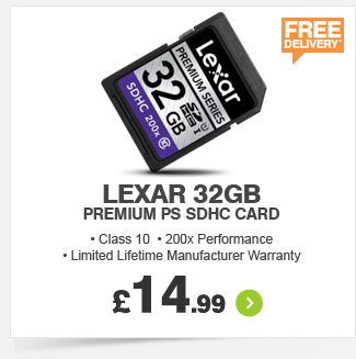 Lexar 32GB Premium PS SDHC Card - £14.99