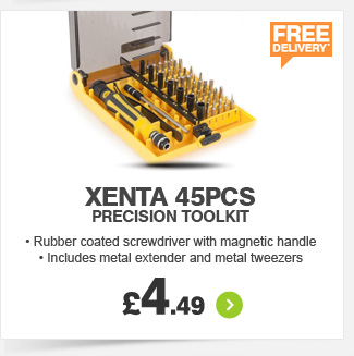 Xenta 45pcs Precision Toolkit  - £4.49