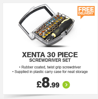 Xenta 30 Piece Screwdriver Set - £8.99