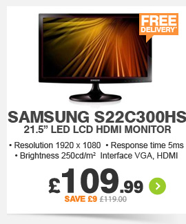 Samsung 21.5in LED Monitor - £109.99