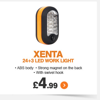 Xenta 24+3 LED Work Light - £4.99