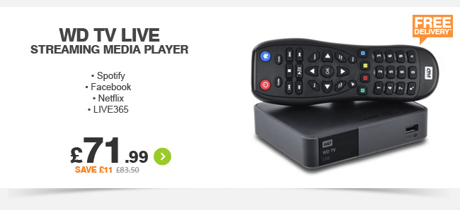 WD TV Live Streaming Media Player - £71.99