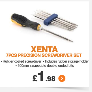 Xenta 7pcs Precision Screwdriver set  - £1.99