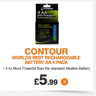 Contour Rechargeable Battery AA 4pk - £5.99