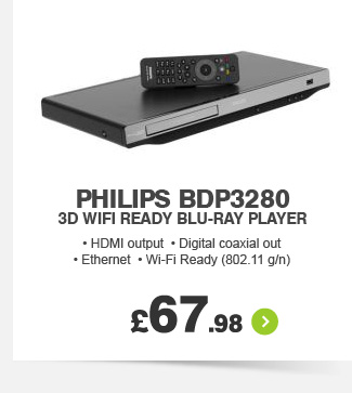Philips 3D WiFi Ready Blu-Ray Player - £67.99