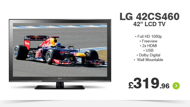 LG 42CS460 42in LCD TV - £319.16