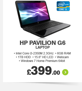 HP Pavilion G6 Laptop - £399.00