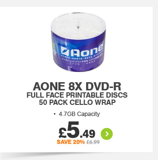 Aone 8x DVD-R Discs 50pk - £5.99