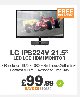 LG 21.5in LED LCD Monitor  - £99.99
