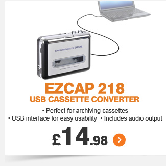 EZCap 218 USB Cassette Converter - £14.99