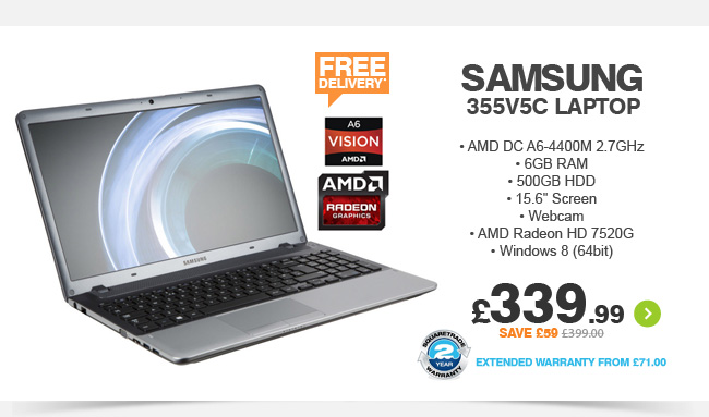Samsung 355V5C Laptop - £395.00