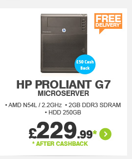 HP ProLiant G7 MicroServer - £229.99*