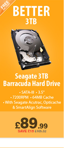 Seagate 3TB HDD - £89.99