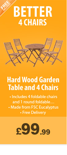 Table + 4 Chairs - £99.99