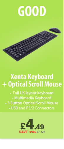 Keyboard + Mouse - £4.49