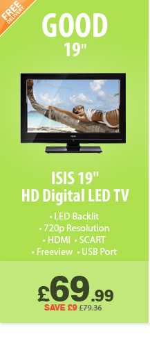 19in HD LED TV - £69.99