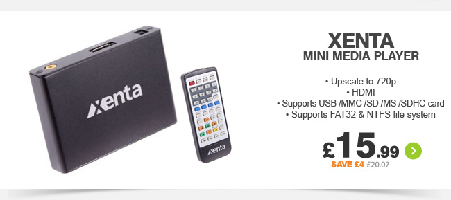 Xenta HDMI Upscaling Mini Media Player - £15.99