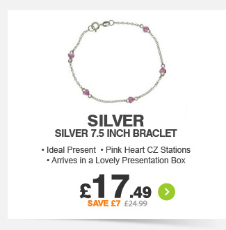 SILVER 7.5 Inch Bracelet - £17.99