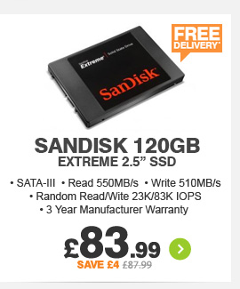 SanDisk 120GB Extreme SSD  - £83.99