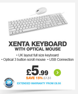 Keyboard with Optical Mouse - £5.99