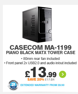 Casecom MATX Tower Case - £13.99