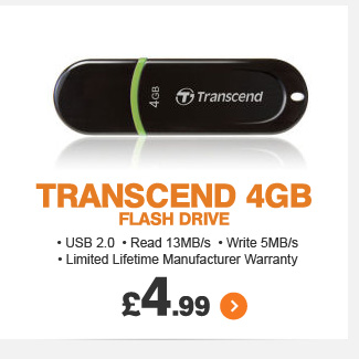 Transcend 4GB Flash Drive - £4.99