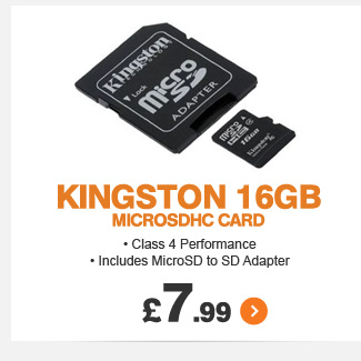 Kingston 16GB MicroSDHC Card - £7.99