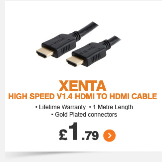 Xenta V1.4 HDMI to HDMI 1m Cable - £1.79