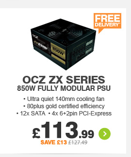 OCZ ZX Series 850W PSU - £113.99