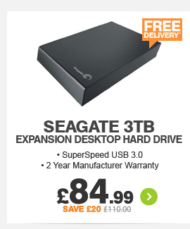 Seagate 3TB Desktop HDD - £84.99