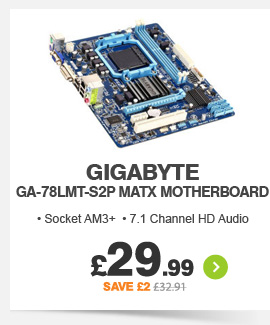 Gigabyte mATX Motherboard - £29.99