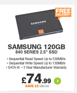 Samsung 120GB 840 Series SSD  - £74.99