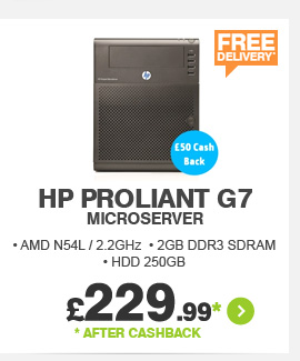 HP ProLiant G7 MicroServer - £229.99*
