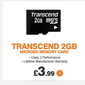 Transcend 2GB MicroSD Memory Card - £3.99