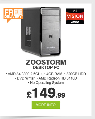 Zoostorm Desktop PC - £149.99