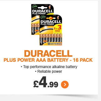 Duracell Plus Power AAA Battery 16pk - £4.99