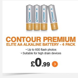Contour AA Alkaline Battery 4pk - £0.99