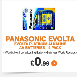 Panasonic Award Alkaline AA Batteries 4pk - £0.99