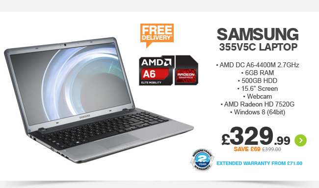 Samsung 355V5C Laptop - £329.99